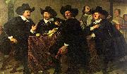 Bartholomeus van der Helst Four aldermen of the Kloveniersdoelen in Amsterdam oil painting reproduction
